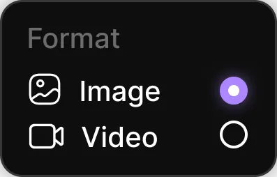 Content format UI element